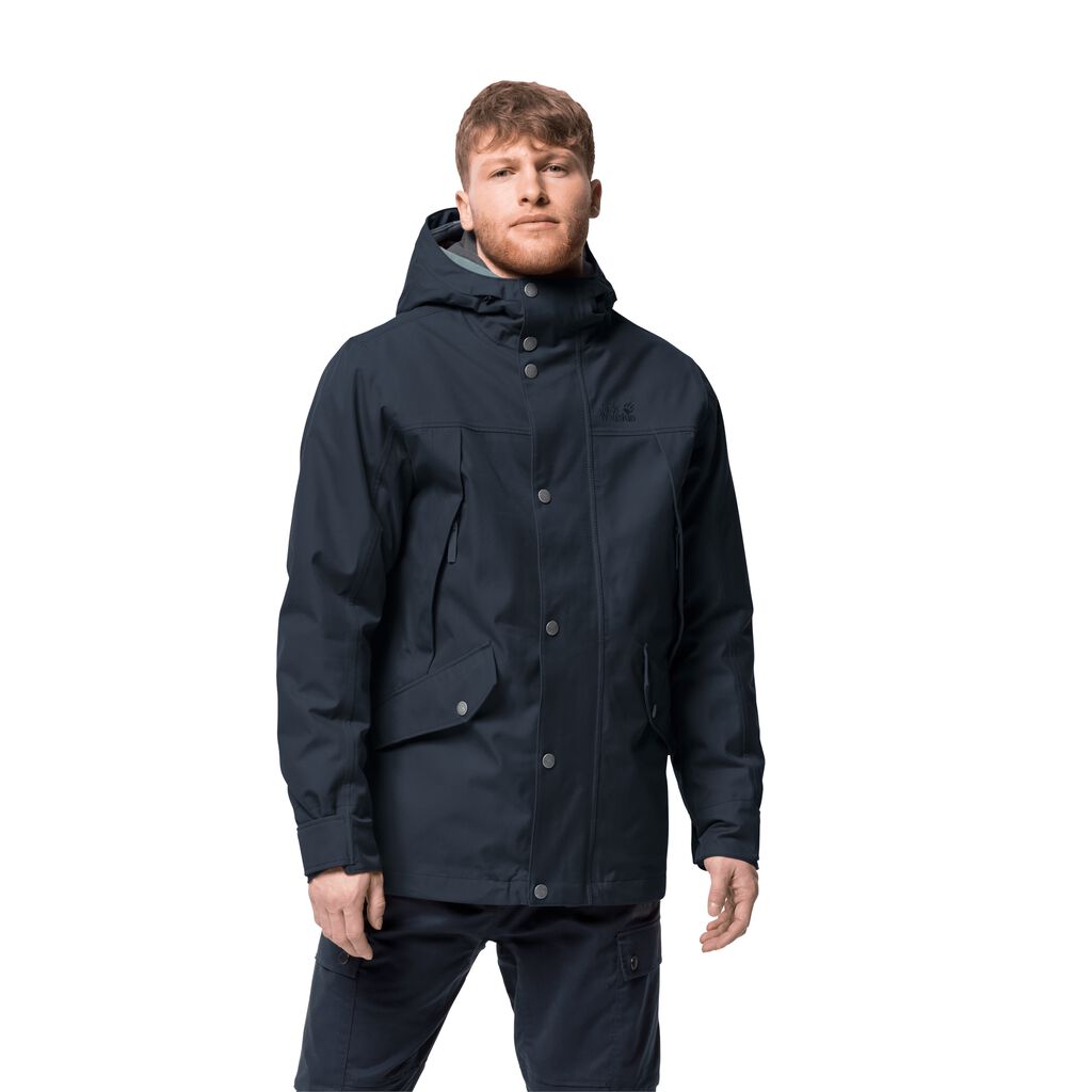 Jack Wolfskin CLIFTON HILL Vestes Homme Bleu - HTGOBUI-35